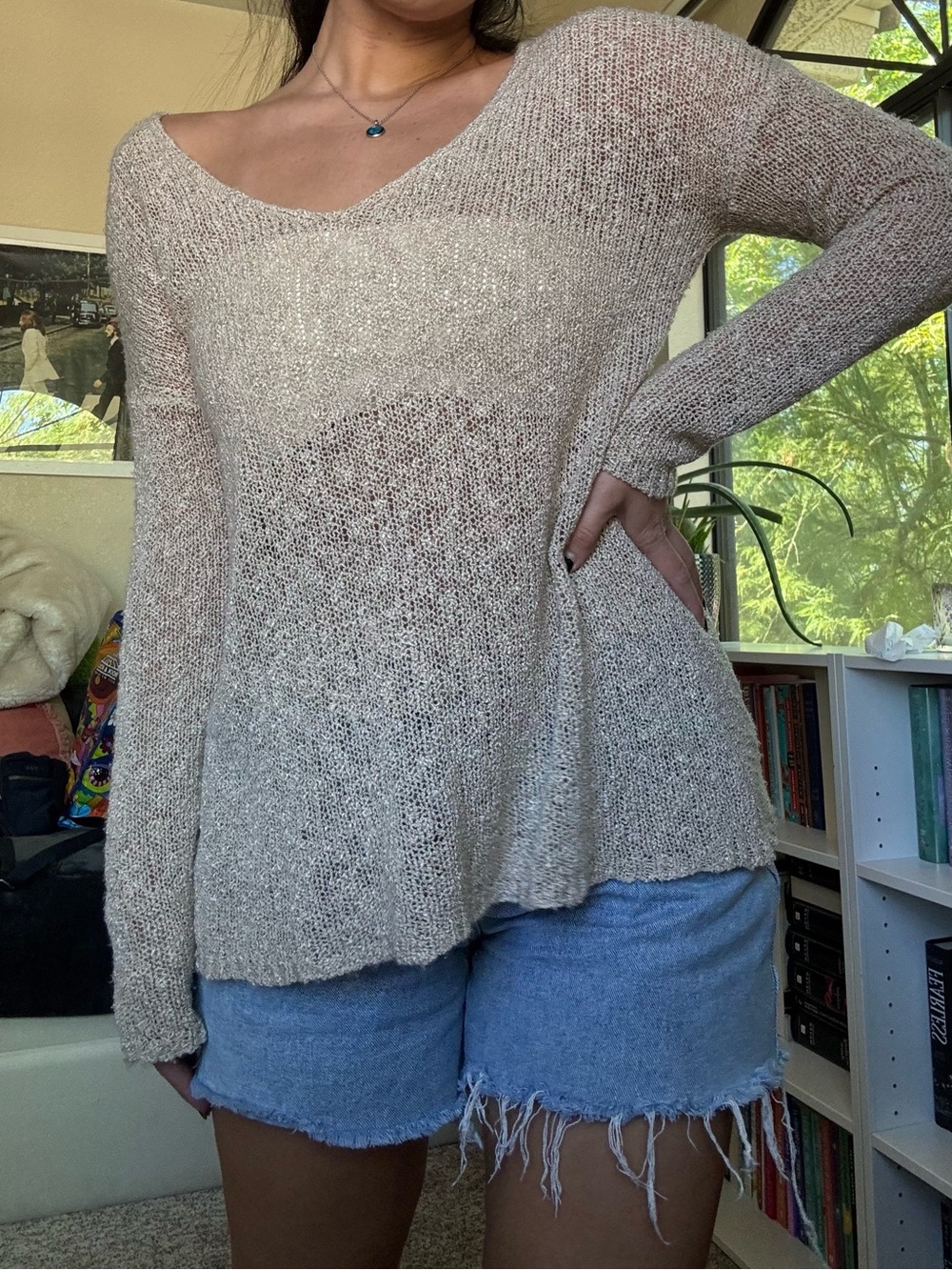 Cream Knit Sweater